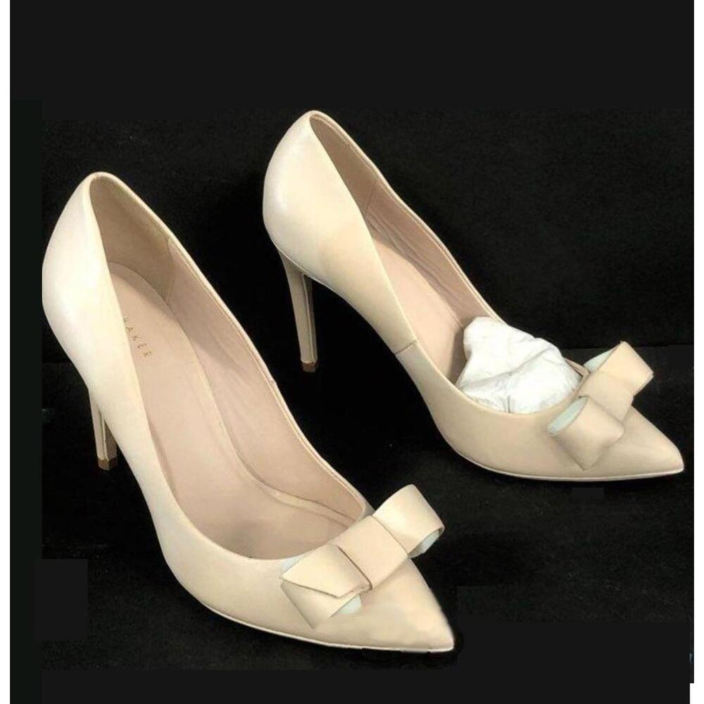 NEW Ted Baker London ZAFINII 6.5 Nude leather pumps heels - Picture 2 of 6